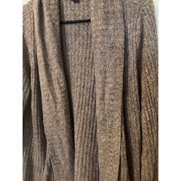 BAREFOOT DREAMS Taupe Driftwood Cozychic Lite Santa Monica Cardigan XL - Picture 4 of 6